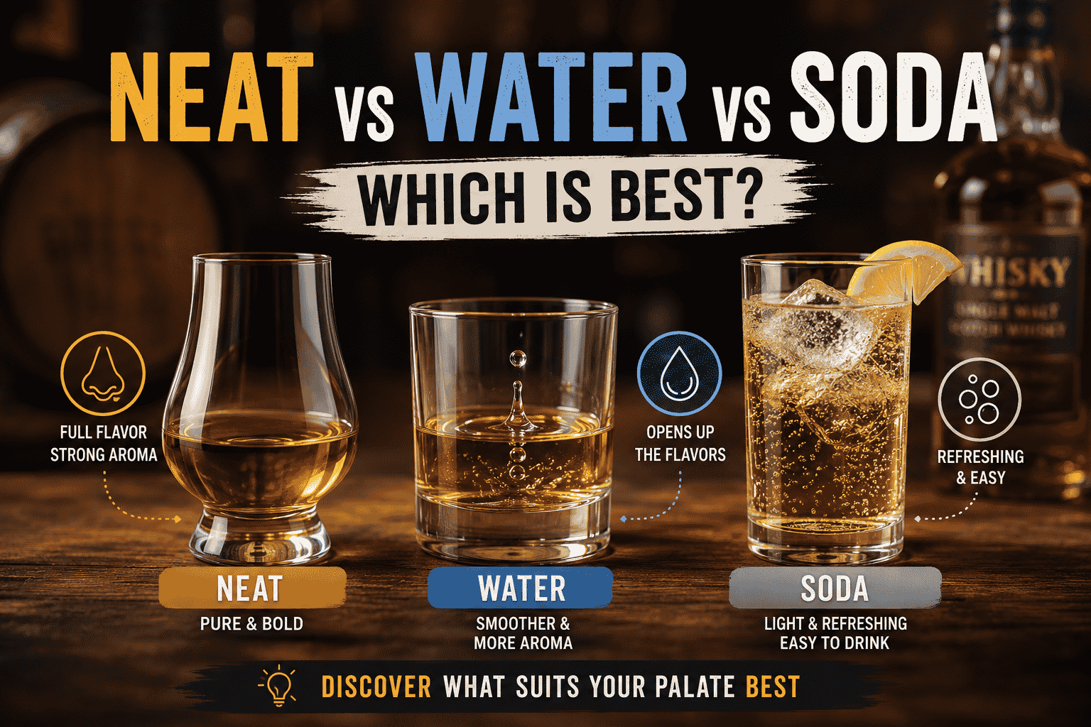 Neat vs Water vs Soda, Which Is Best?